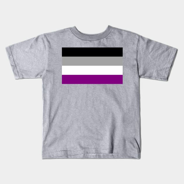 Asexual Pride Flag Kids T-Shirt by sovereign120